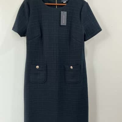Tommy Hilfiger Womens  Size 14 Midi Dress / Work Dress Navy Blue 
