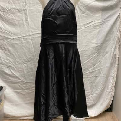 Garfunkle Womens  Size 14 Halter Neck Dress Black  