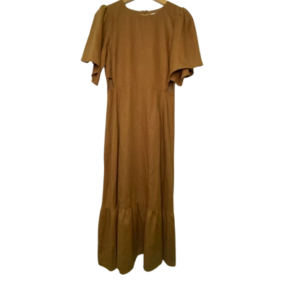 Calli Womens  Size 14 Midi Dress Brown 