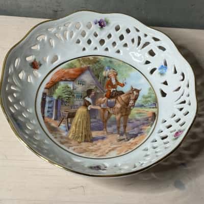 Schumann Germany Vintage Pierced Small Bowl