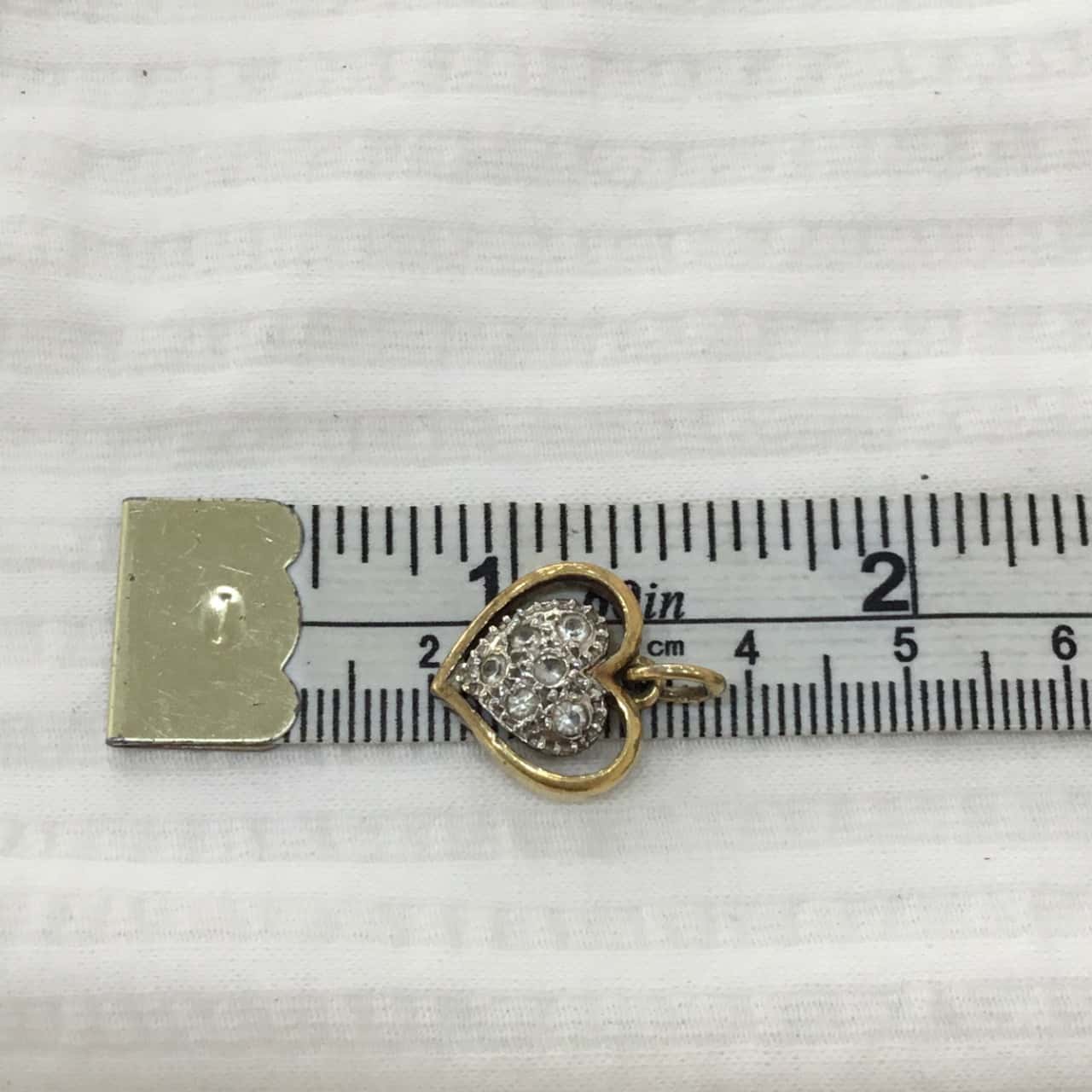 thumbnail image 2 of 9ct Gold & Pink CZ Heart Clip-On Charm - Love Hearts Pendant For Bracelets (375) 2 of 6
