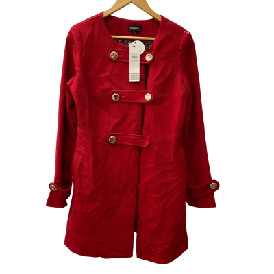 Blue Juice Red Military Style Coat Size 10