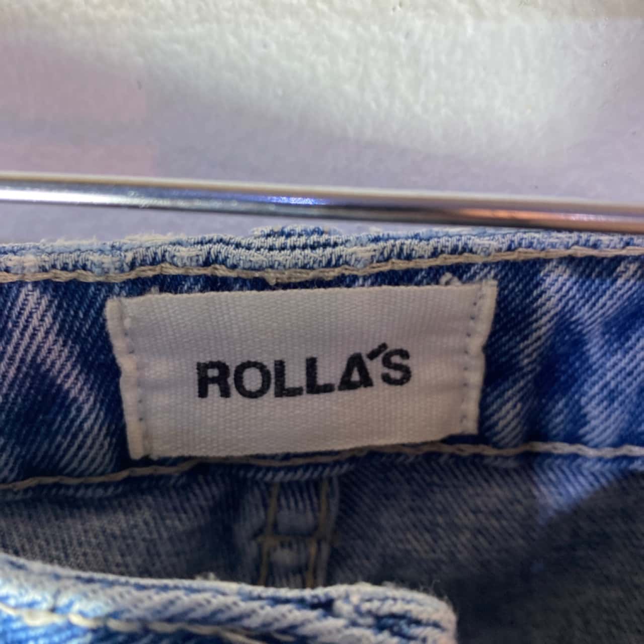 Rollas Womens Size 27 Distressed Skinny Jeans Blue (s)