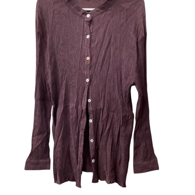 White Fox Womens  Size L / M Long Sleeve Top Maroon 