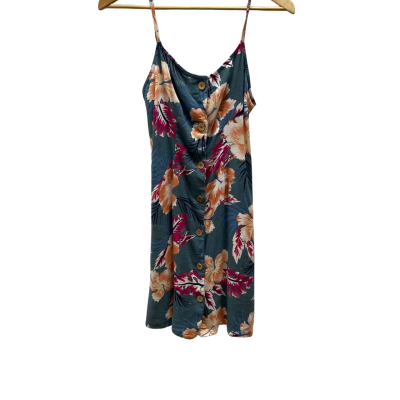 Roxy Womens Size S Blue Floral Dress