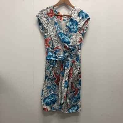 Leona Edmiston Womens  Size 10 Midi Dress Multicoloured 