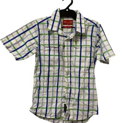 Thomas Cook Kids  Size 6 Top  Blue / Checked / Green / White 