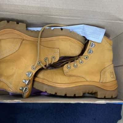 Steel Blue Womens  Size 5 Ortho Rebound safety Boots Mustard 