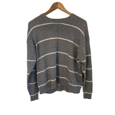 Seed Heritage Womens  Size XS Crew Neck Jumper Grey / White 