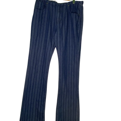 Lioness Womens  Size M Bootcut Jeans Blue / Pinstriped 