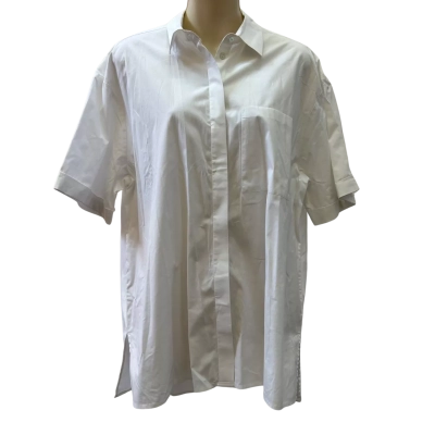 Witchery Womens Size 10 White Button Up Top 