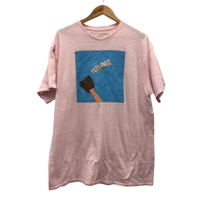 Somehoodlm Feelings Mens  Size XL Short Sleeve T-shirt pink 