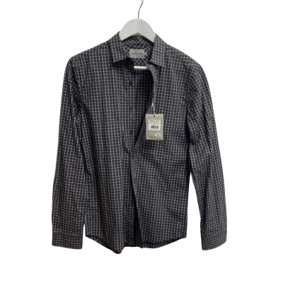 Brooksfield Mens  Size XS Checked Shirt Black  