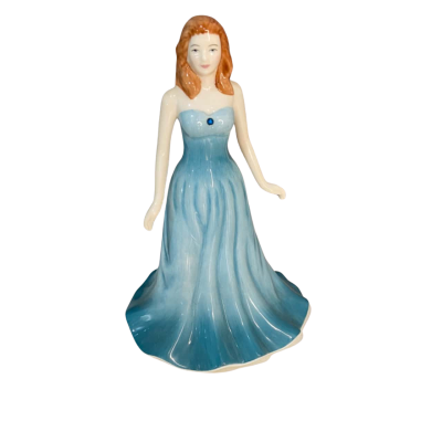 Royal Doulton "December" Turquoise Figurine - Gemstones Collection 