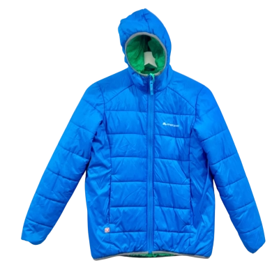Macpac Blue Hooded Puffer Blue Jacket Size 12 