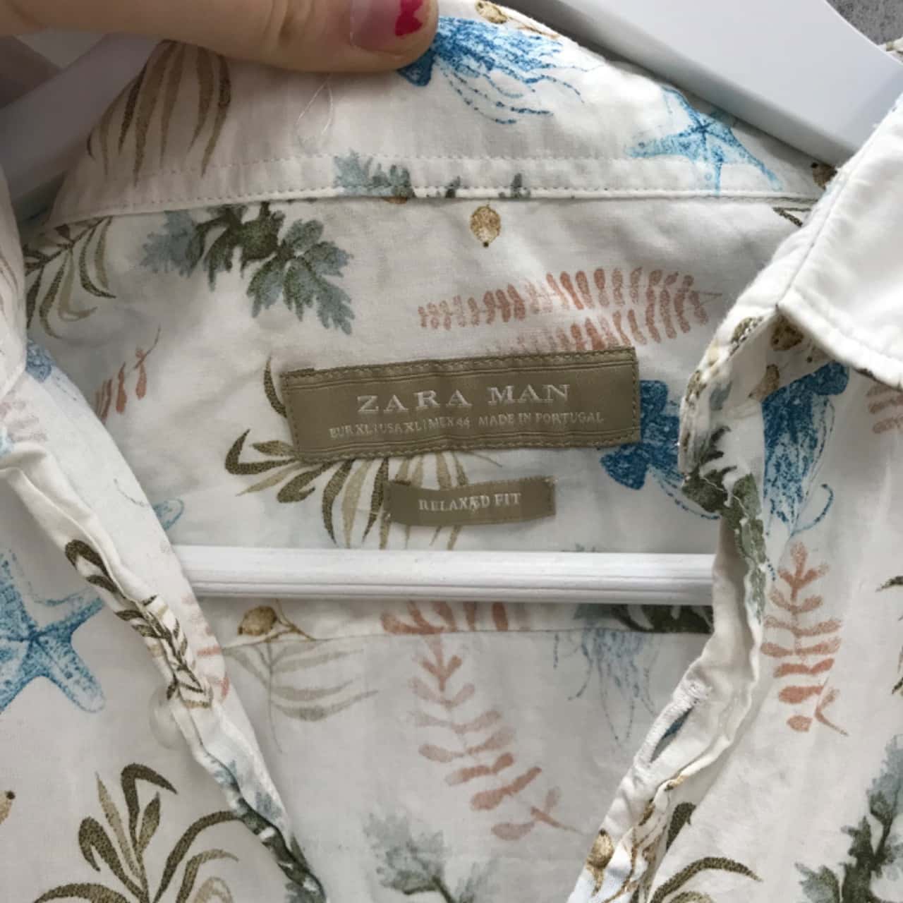 ZARA MAN Relaxed Fit Jellyfish Button 
