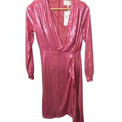 Ivory & Chain Womens Cocktail “Lioness” Dress Pink  size 6
