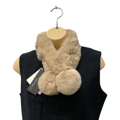 Himeji Faux Fur Scarf  Size 26 Cream 