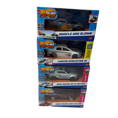 Hot wheels pull back speeders