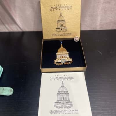2002 Oklahoma State Capitol Dome Christmas Ornament 