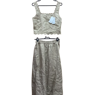 Seed Heritage Womens  Tank Top / Skirt Size 10 Beige 