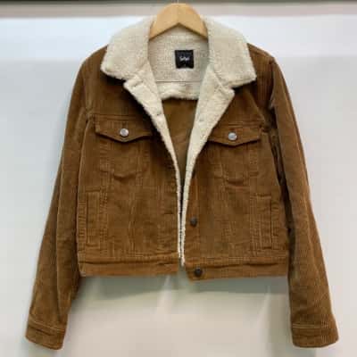 Sportsgirl Womens  Size 10 Tan Corduroy jacket