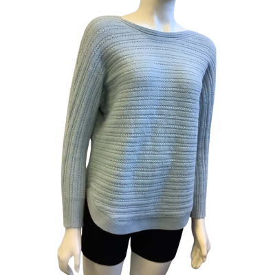 IRIS Maxi Womens  Size S-M Long Sleeve Knit Top Blue