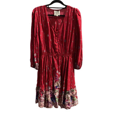 Jaase Womens  Size L Midi Dress Red 