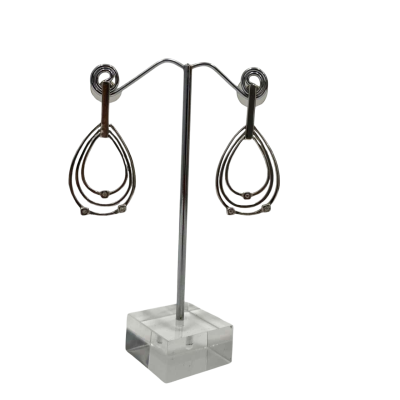 No Marking Women's Silver Earrings 