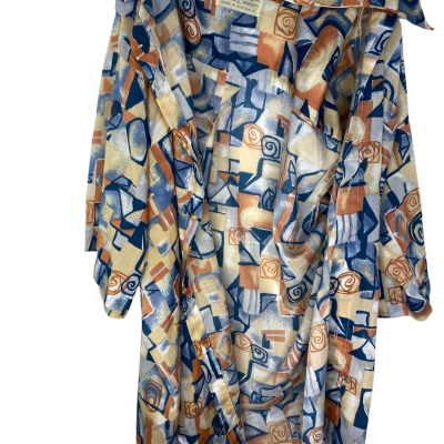  Mens  Size L Blue / Multicoloured / Pattern / Peach / White 