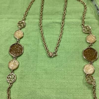 Sarah Coventry glass bead necklace (jb)