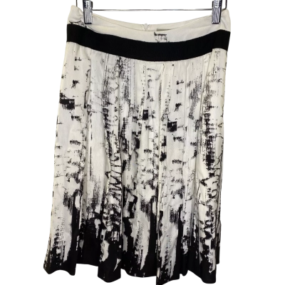 Veronika Maine Womens Skirt Size 6 Black  / White 