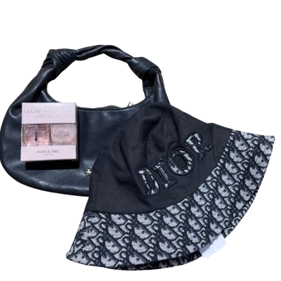  Women’s Mini Handbag, Hat & Nail Polish Bundle
