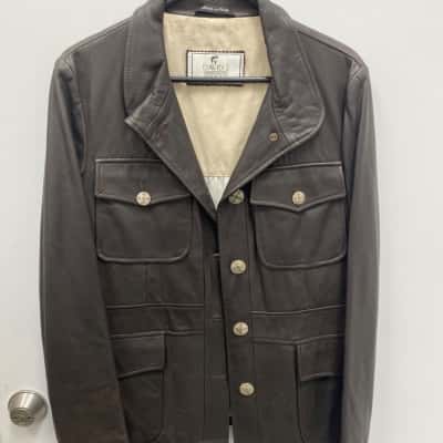  Mens  Size M Leather Jacket Black  