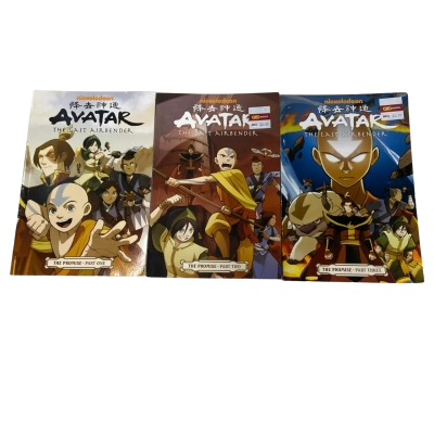 Avatar: The Last Airbender - The Promise • Part 1, 2 and 3 - 3 Books Set