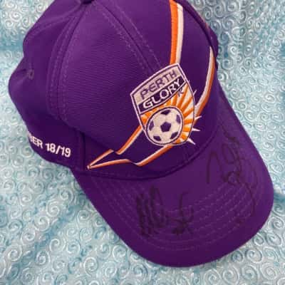Perth Glory signed hat 