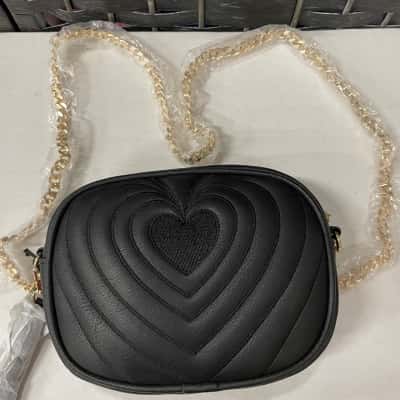 Bardot Junior Kids  Bag with gold shoulder strap Black  
