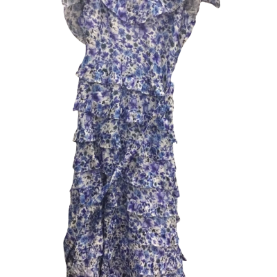 Talulah Womens Size L Floral Dress Blue 