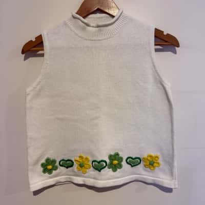 Vintage**Ping Pong. Sleeveless cotton Knit.  Size S