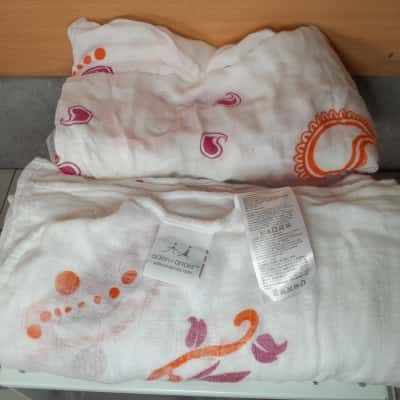 Aden and Anais swaddle/baby wrap pair