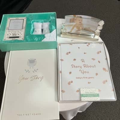 Babies First Year Books and photo frame 