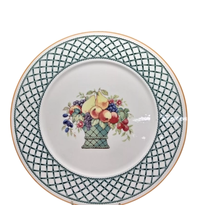 Villeroy & Boch "Basket" Pattern Dinner Plate, an elegant vintage pattern. 