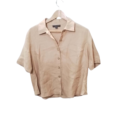  Womens Size 14 Nude Button Up Top 