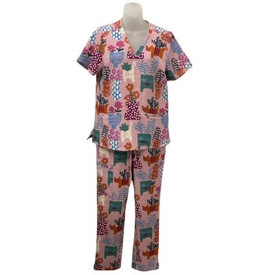 Princess Highway Womens  Size XS Scrubs Floral (Top & Pants) 