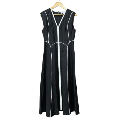 BNWT Witchery Womens Size 10 Black Linen Dress
