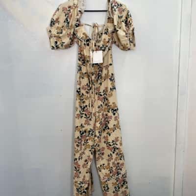 Pasduchas Womens  Size 14 Short Sleeve Playsuit Multicoloured 