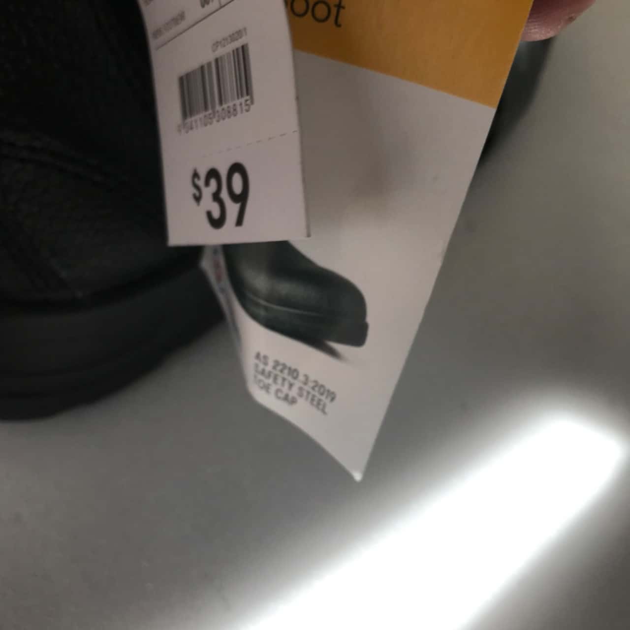 BNWT Jackeroo ,Mens Size 7 Black Safety Toe Boots RRP 39