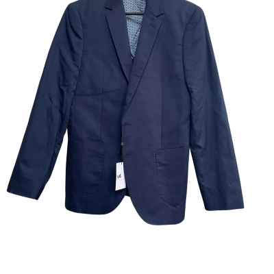 Yd. Mens Suit Jacket Size M Navy Blue 