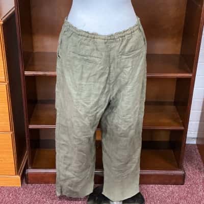 Country Road Womens  Size 12 Casual Pants Green 