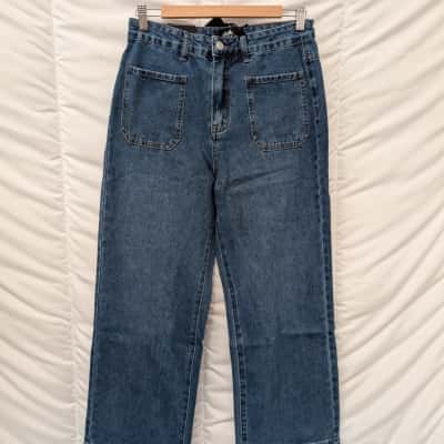 Dotti Womens High-Waisted Blue Jeans - Size 12 